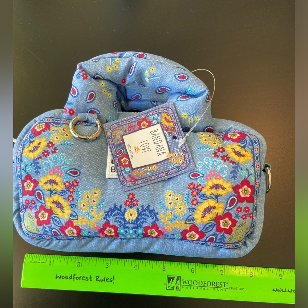 Brighton Love Bandana Cross Body Organizer Bag NWT - Picture 11 of 16